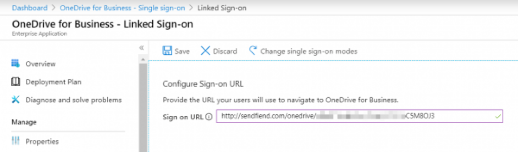 Attackers specifying their own URL through the SSO link.
